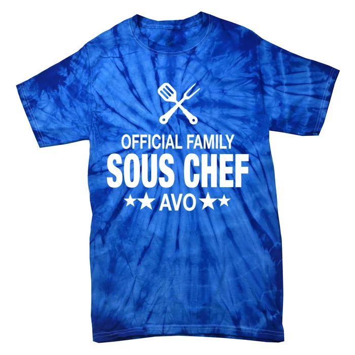 Avo Family Sous Chef Funny Cooking Avo Cute Gift Tie-Dye T-Shirt