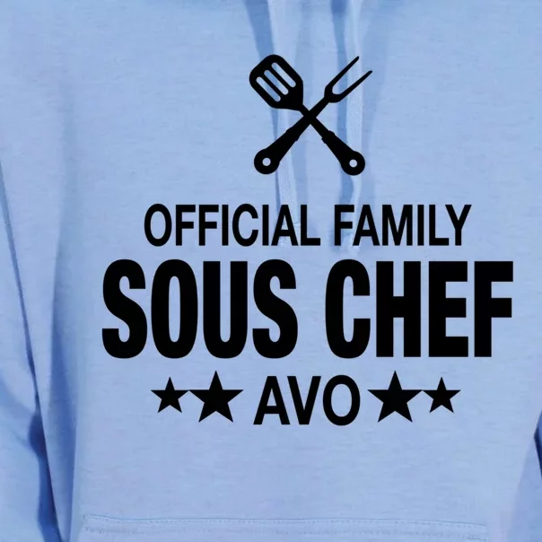 Avo Family Sous Chef Funny Cooking Avo Cute Gift Unisex Surf Hoodie