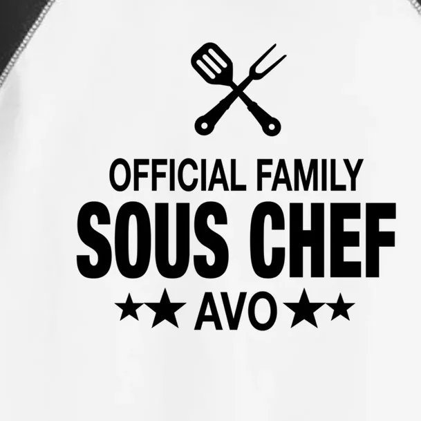 Avo Family Sous Chef Funny Cooking Avo Cute Gift Toddler Fine Jersey T-Shirt