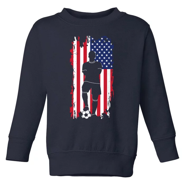 American Flag Soccer Apparel Soccer Toddler Sweatshirt