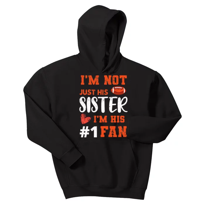 American Football Sister Football Fan Football Team Sports Kids Hoodie