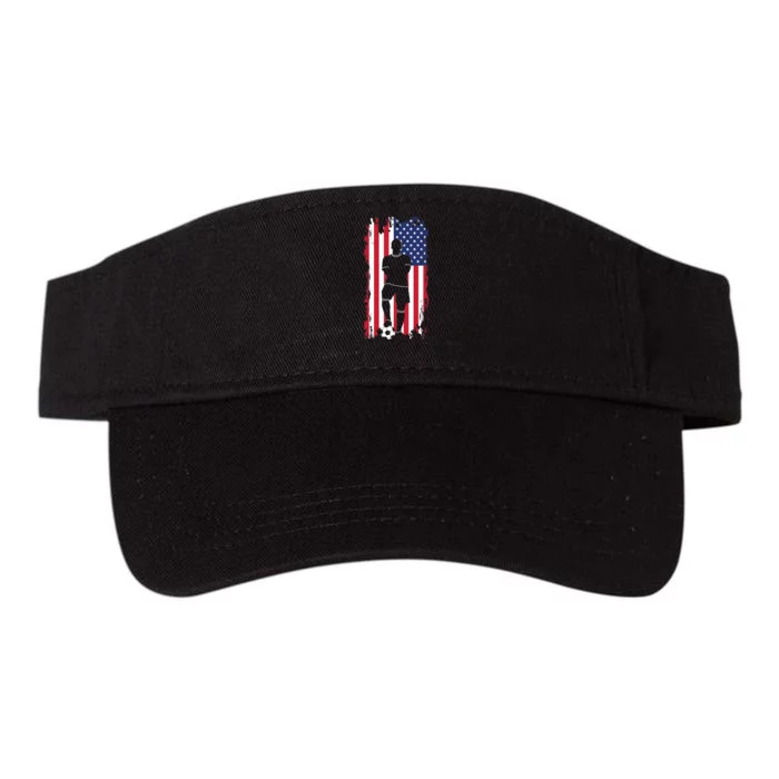 American Flag Soccer Apparel Soccer Valucap Bio-Washed Visor