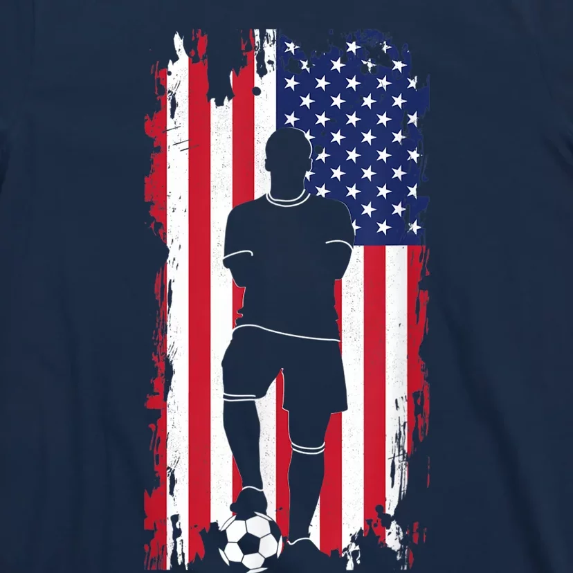 American Flag Soccer Apparel - Soccer T-Shirt