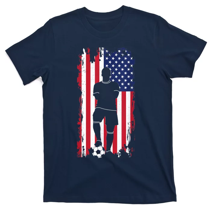 American Flag Soccer Apparel - Soccer T-Shirt