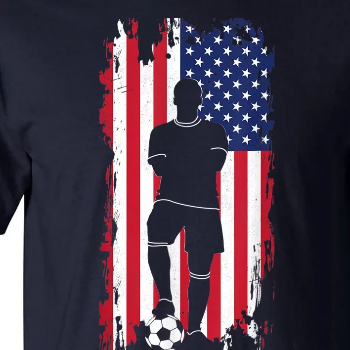 American Flag Soccer Apparel - Soccer Tall T-Shirt