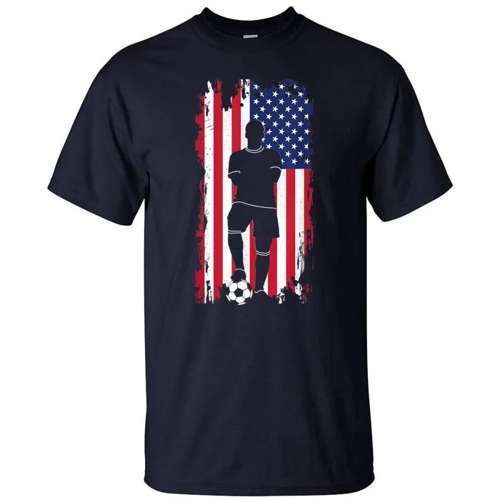 American Flag Soccer Apparel - Soccer Tall T-Shirt