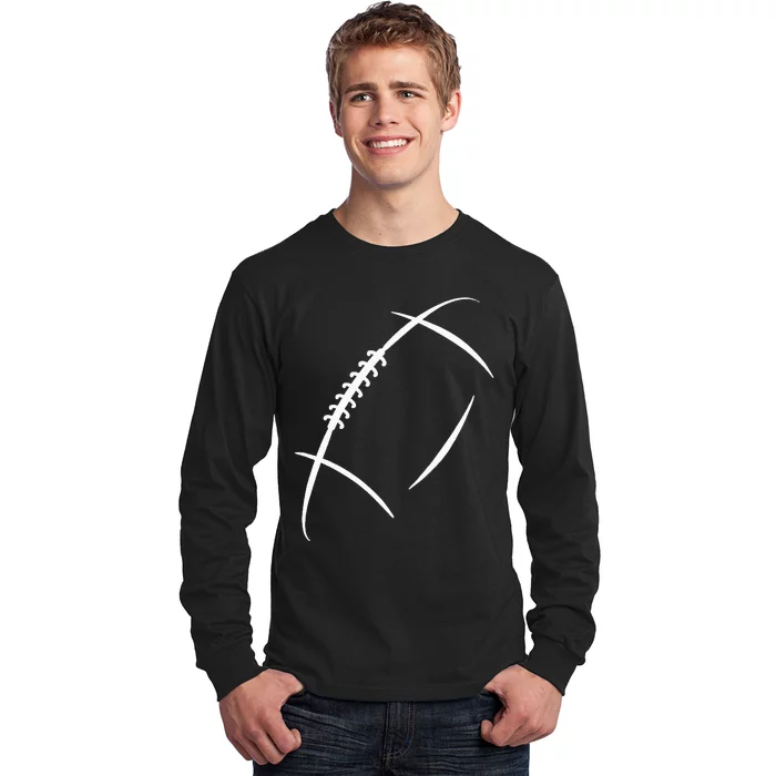 American Football Silhouette Football Long Sleeve Shirt