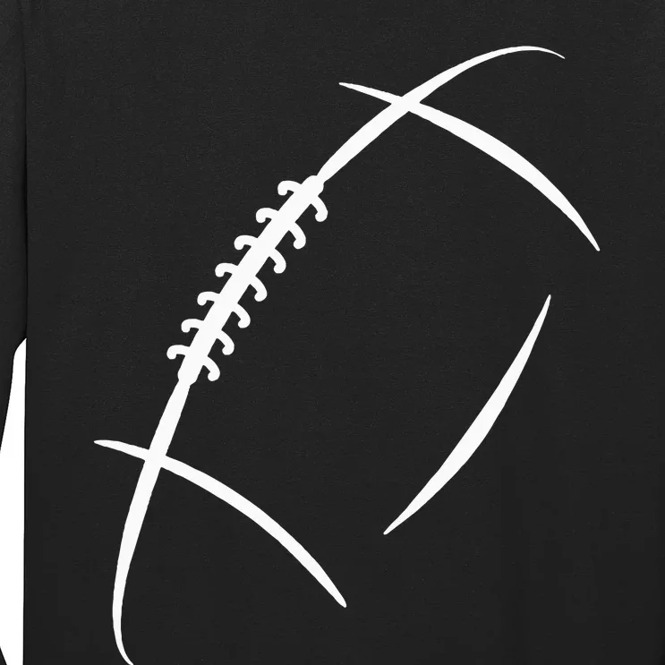 American Football Silhouette Football Long Sleeve Shirt