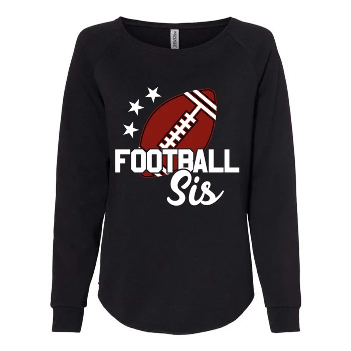 American Football Sis Gift Womens California Wash Sweatshirt