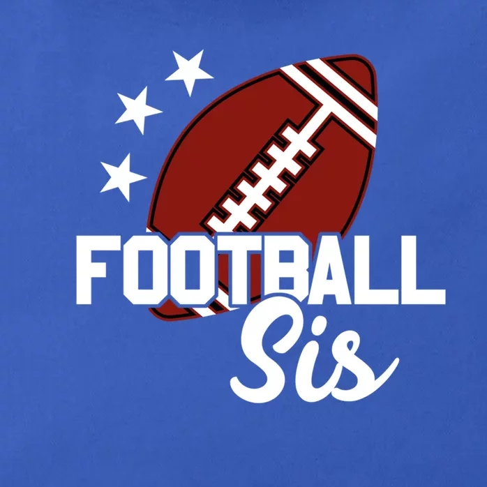 American Football Sis Gift Zip Tote Bag