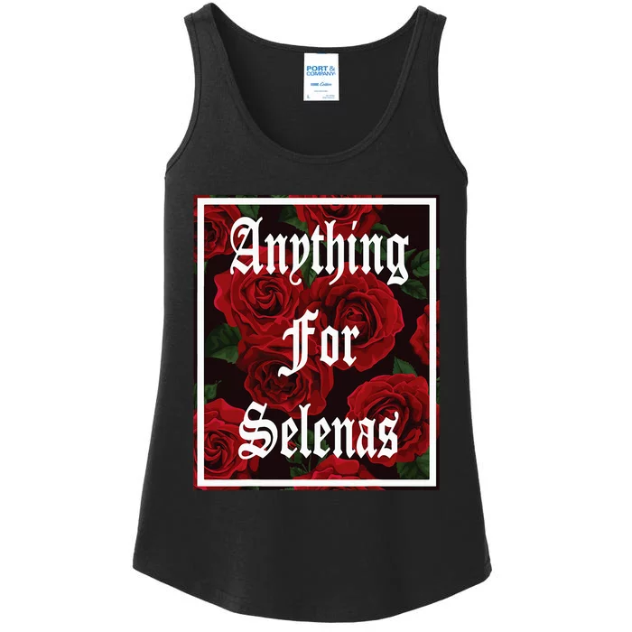 Anything For Selenas Red Roses Ladies Essential Tank