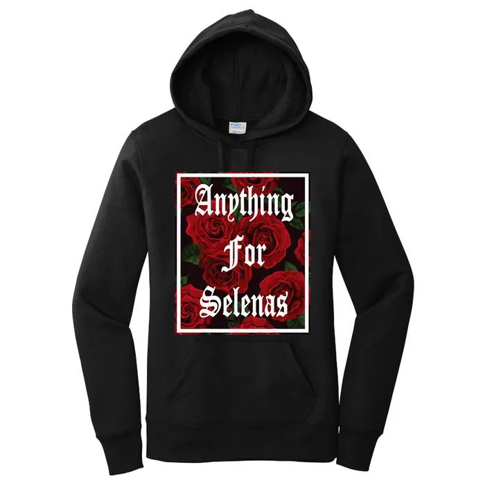 Anything For Selenas Red Roses Women's Pullover Hoodie