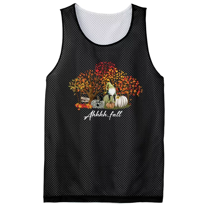 Ahh Fall Season Mesh Reversible Basketball Jersey Tank