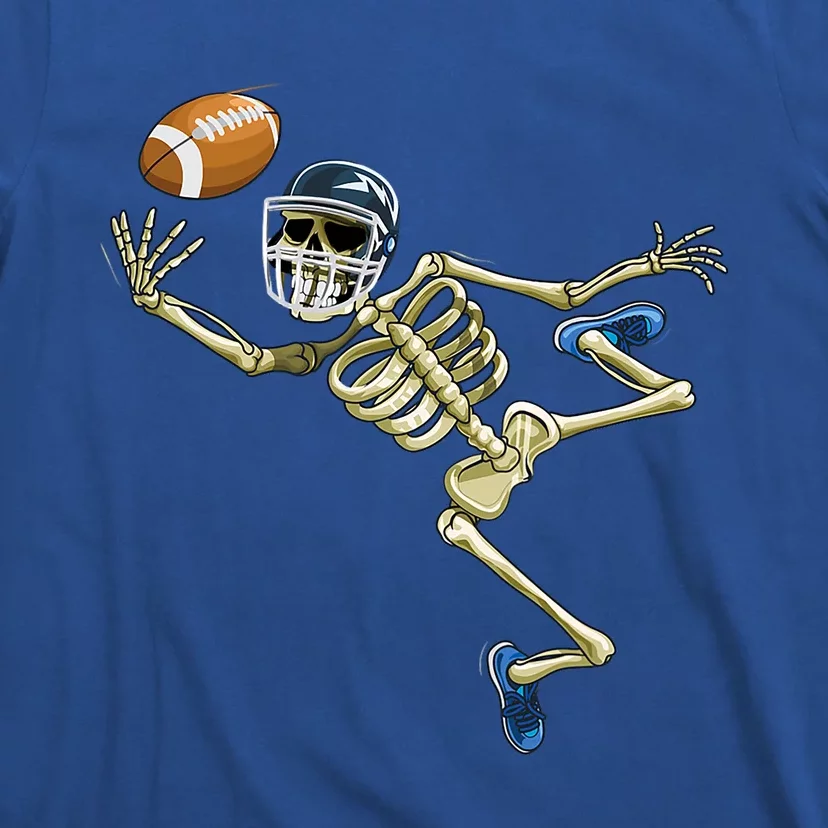 American Football Skeleton Halloween Football Fan Great Gift T-Shirt