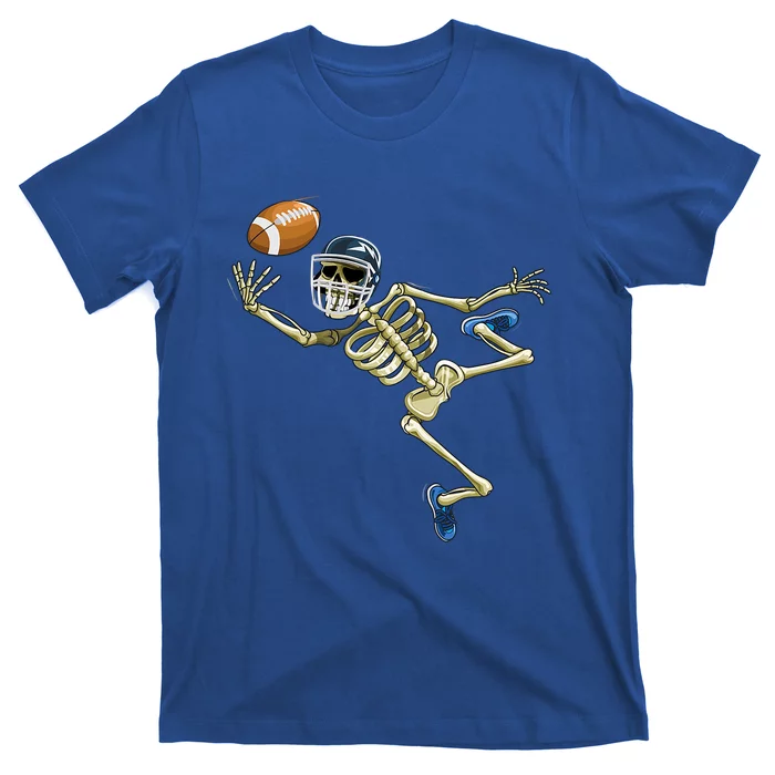 American Football Skeleton Halloween Football Fan Great Gift T-Shirt