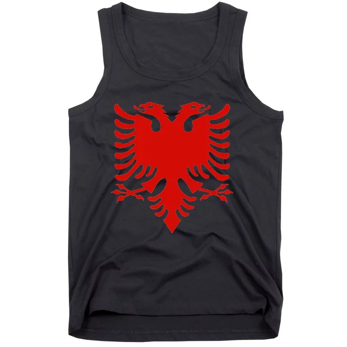 Albanian Flag Shqip Shqiponja Albanian Eagle Albania Tank Top