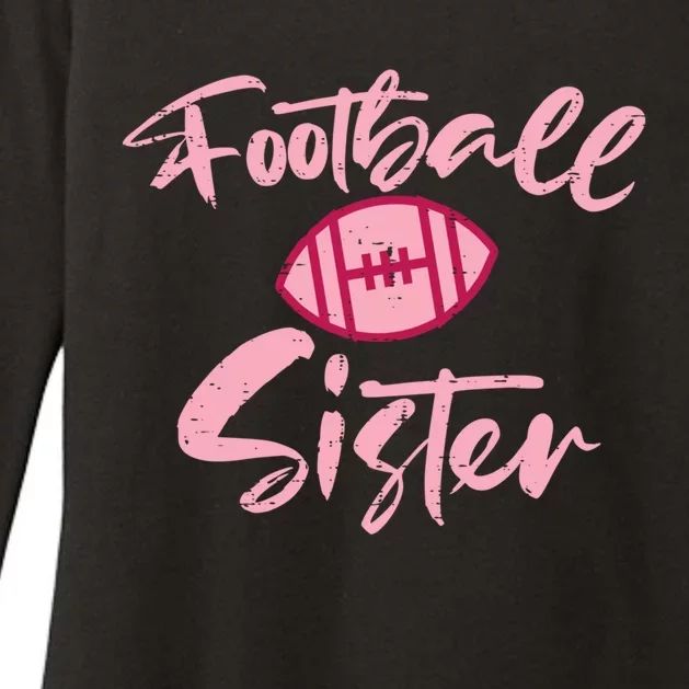 American Football Sister Family Matching Sis Gift Womens CVC Long Sleeve Shirt