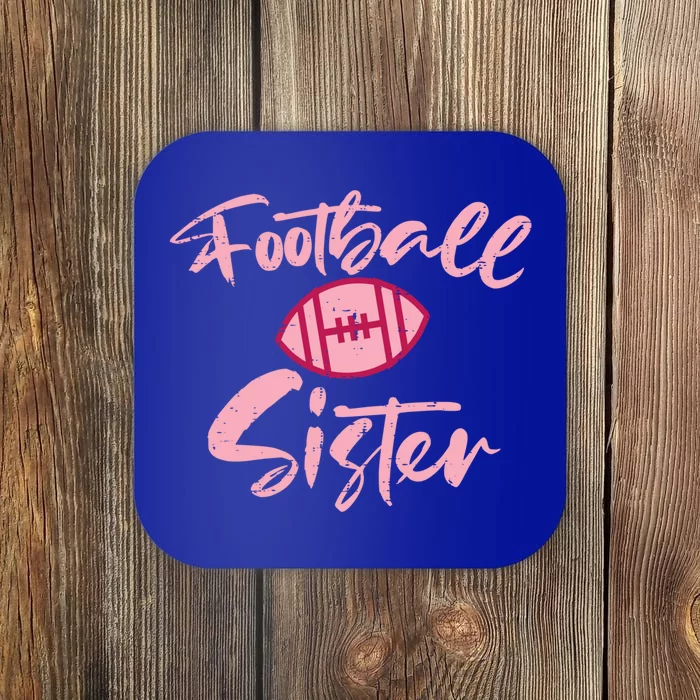 American Football Sister Family Matching Sis Gift Coaster