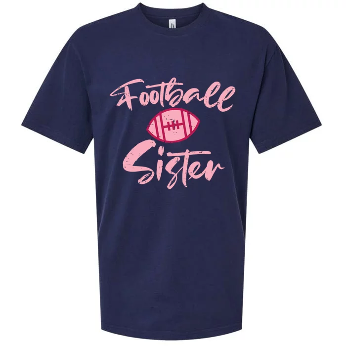 American Football Sister Family Matching Sis Gift Sueded Cloud Jersey T-Shirt