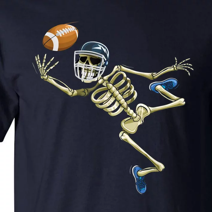 American Football Skeleton Halloween Football Fan Tall T-Shirt