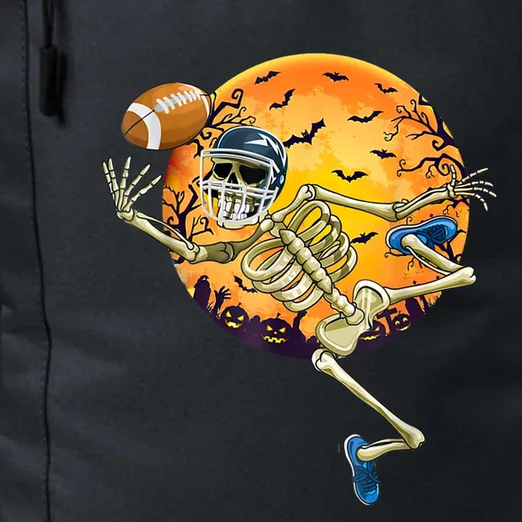 American Football Skeleton Halloween Funny Daily Commute Backpack