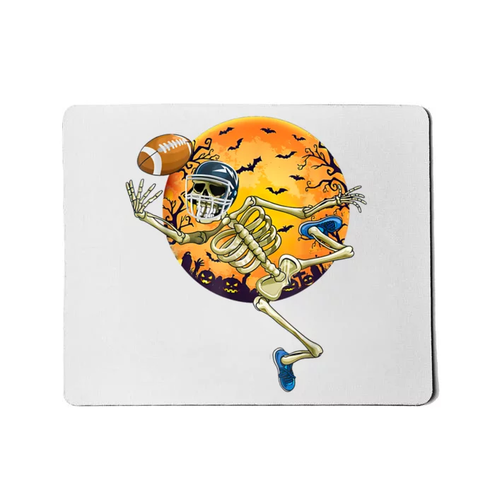 American Football Skeleton Halloween Funny Mousepad