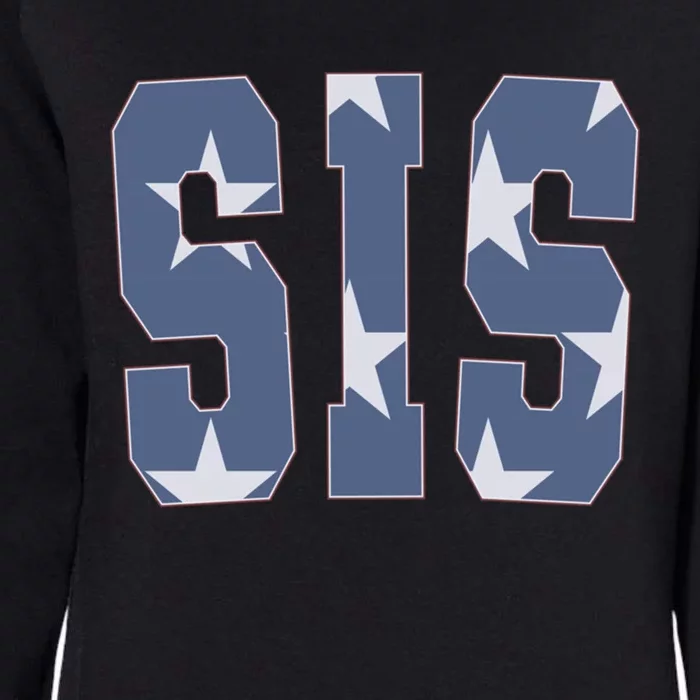 American Flag Sis Matching Family 4th Of July Great Gift Womens California Wash Sweatshirt