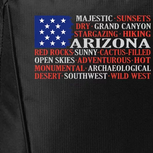 Arizona Flag Showing Some The StateS Best Features City Backpack