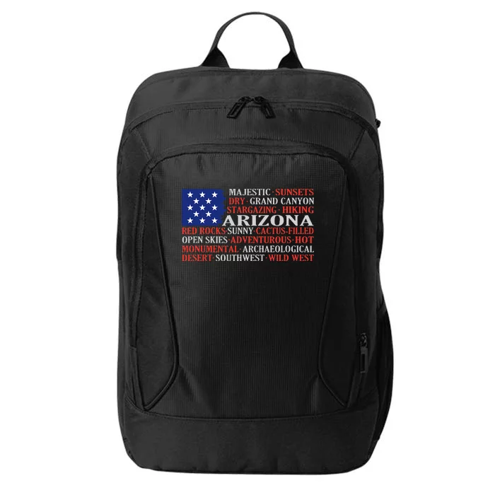 Arizona Flag Showing Some The StateS Best Features City Backpack