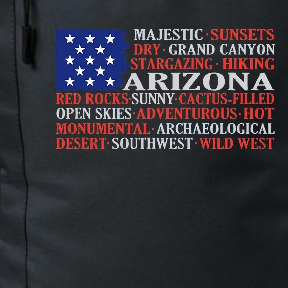 Arizona Flag Showing Some The StateS Best Features Daily Commute Backpack