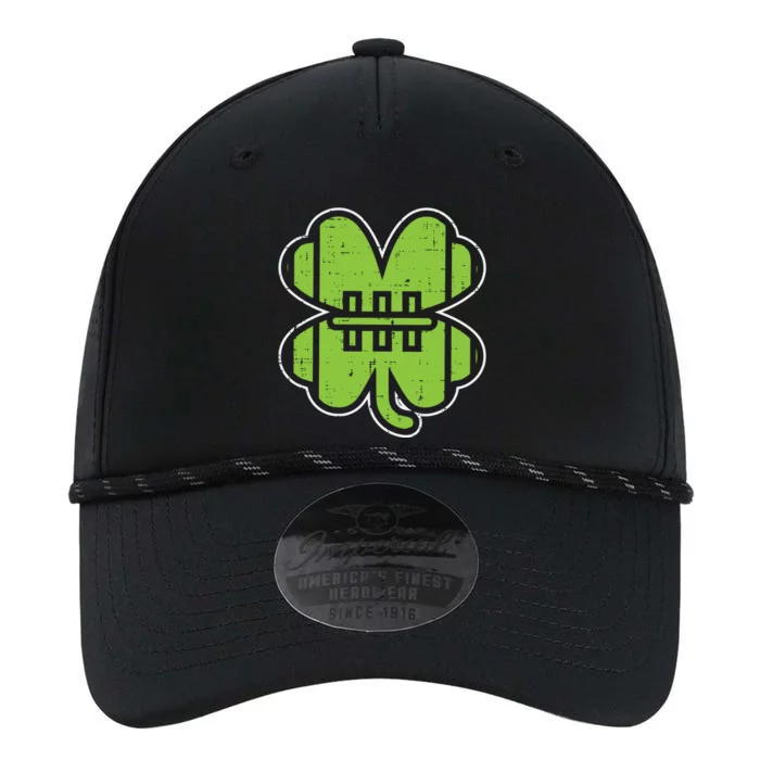 American Football Shamrock Clover St Patricks Day Sport Gift Performance The Dyno Cap