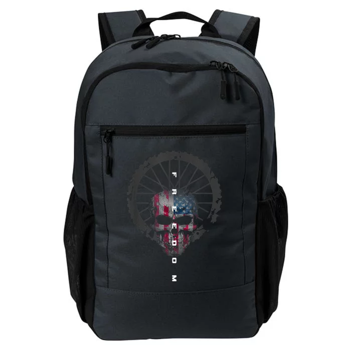 American Flag Skull Cycling Bicycle MTB Mountain Bike Daily Commute Backpack