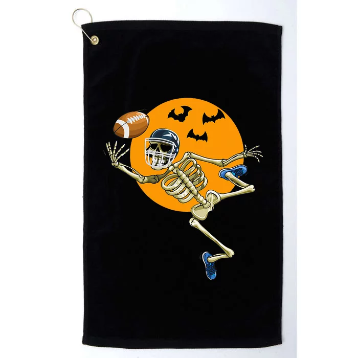 American Football Skeleton Halloween Platinum Collection Golf Towel