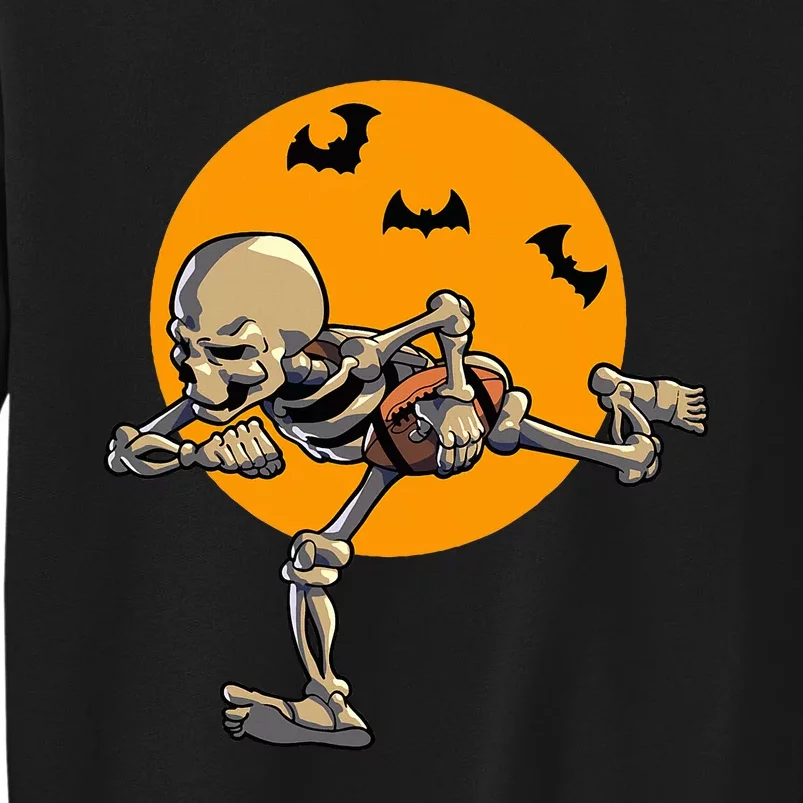 American Football Skeleton Halloween Tall Sweatshirt