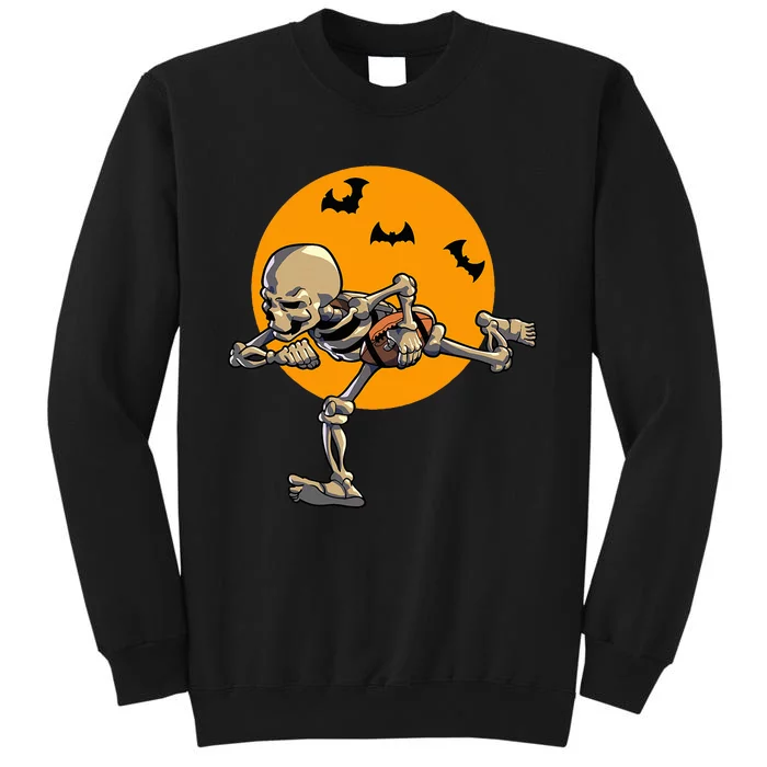 American Football Skeleton Halloween Tall Sweatshirt