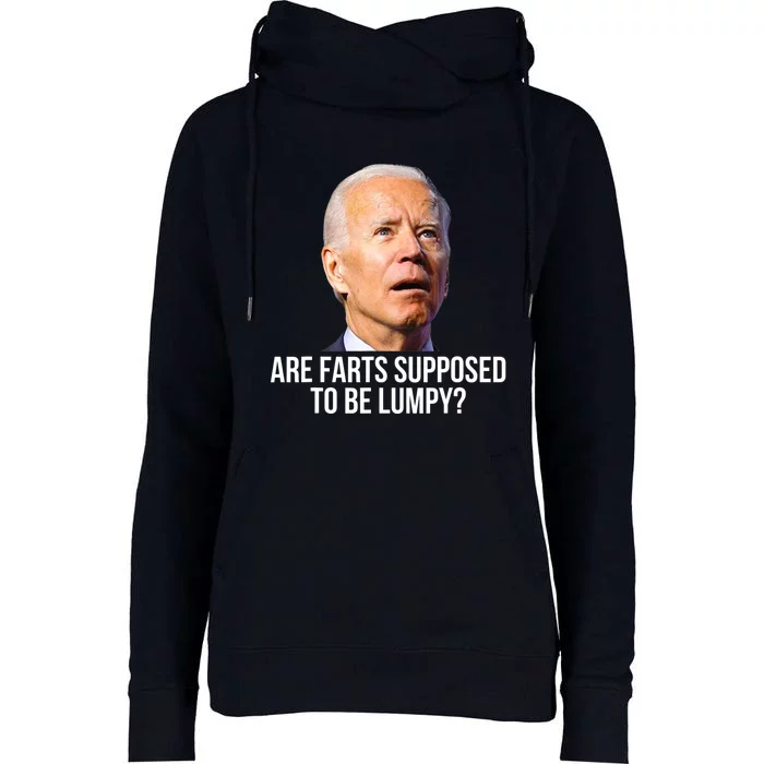 Are Farts Supposed To Be Lumpy ? Who Shit My Pants Womens Funnel Neck Pullover Hood