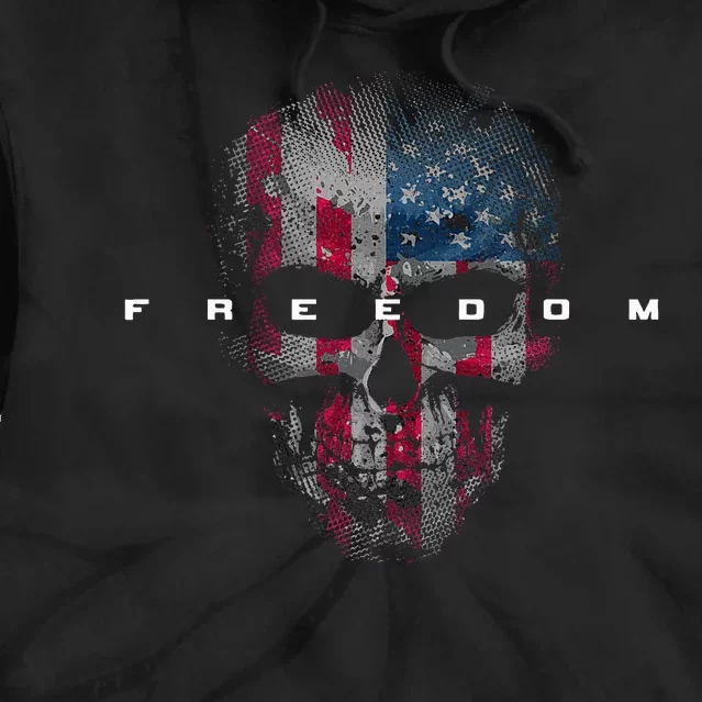 American Flag Skull Tie Dye Hoodie