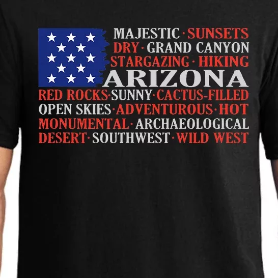 Arizona Flag Showing Some The StateS Best Features Pajama Set