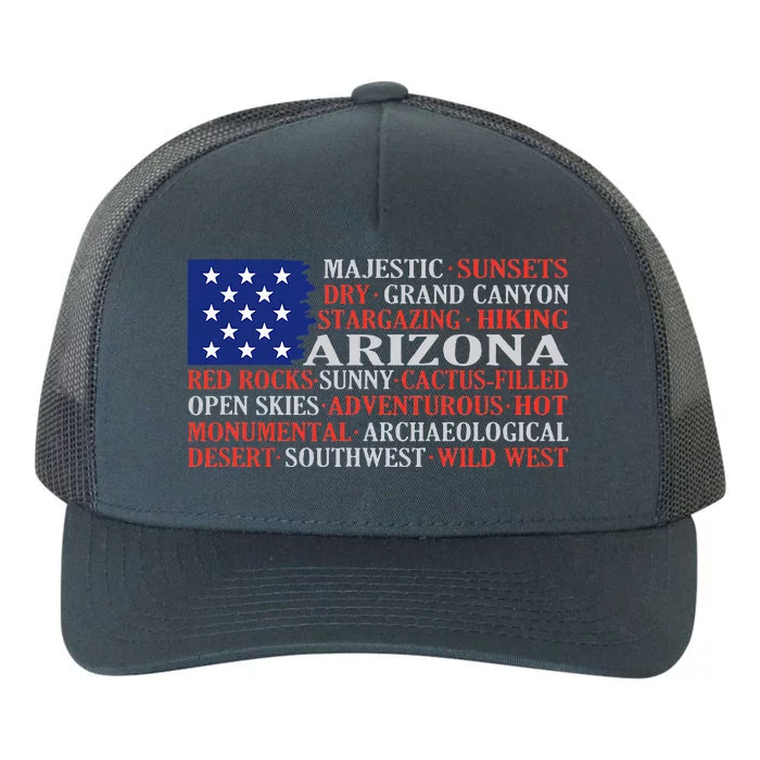 Arizona Flag Showing Some The StateS Best Features Yupoong Adult 5-Panel Trucker Hat