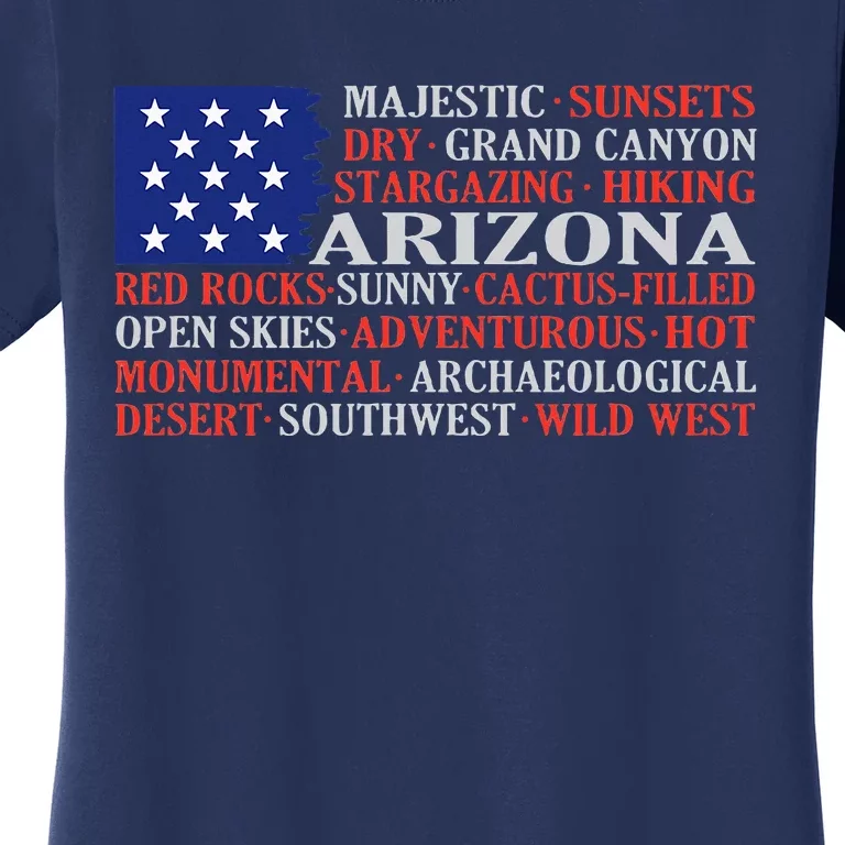 Arizona Flag Showing Some The StateS Best Features Women's T-Shirt