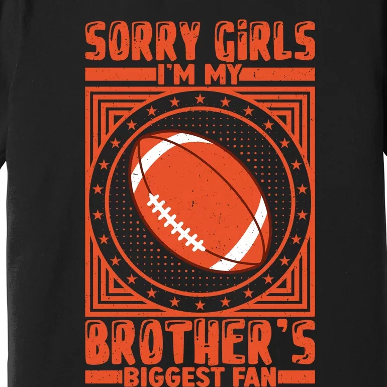 American Football Sibling Support Graphic Premium T-Shirt