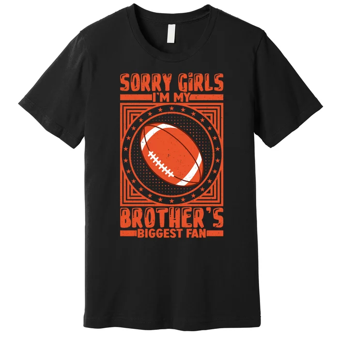 American Football Sibling Support Graphic Premium T-Shirt