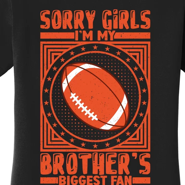 American Football Sibling Support Graphic Women's T-Shirt