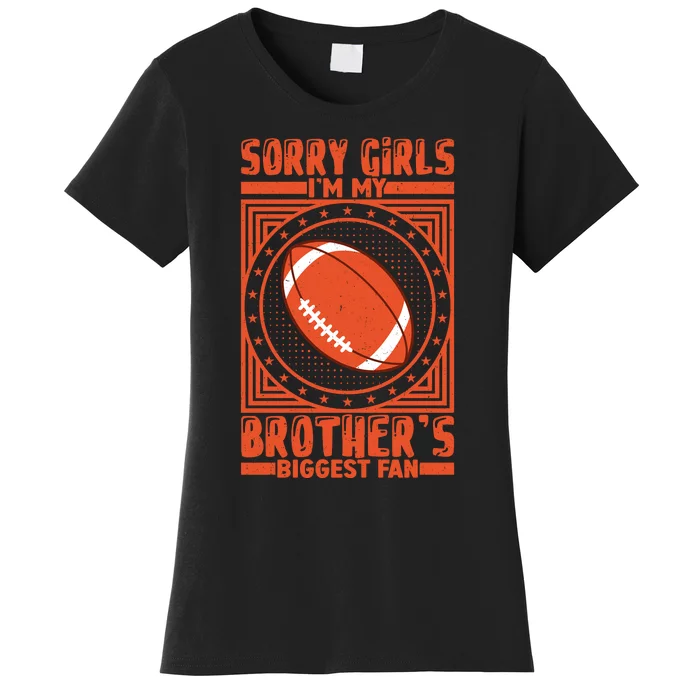 American Football Sibling Support Graphic Women's T-Shirt