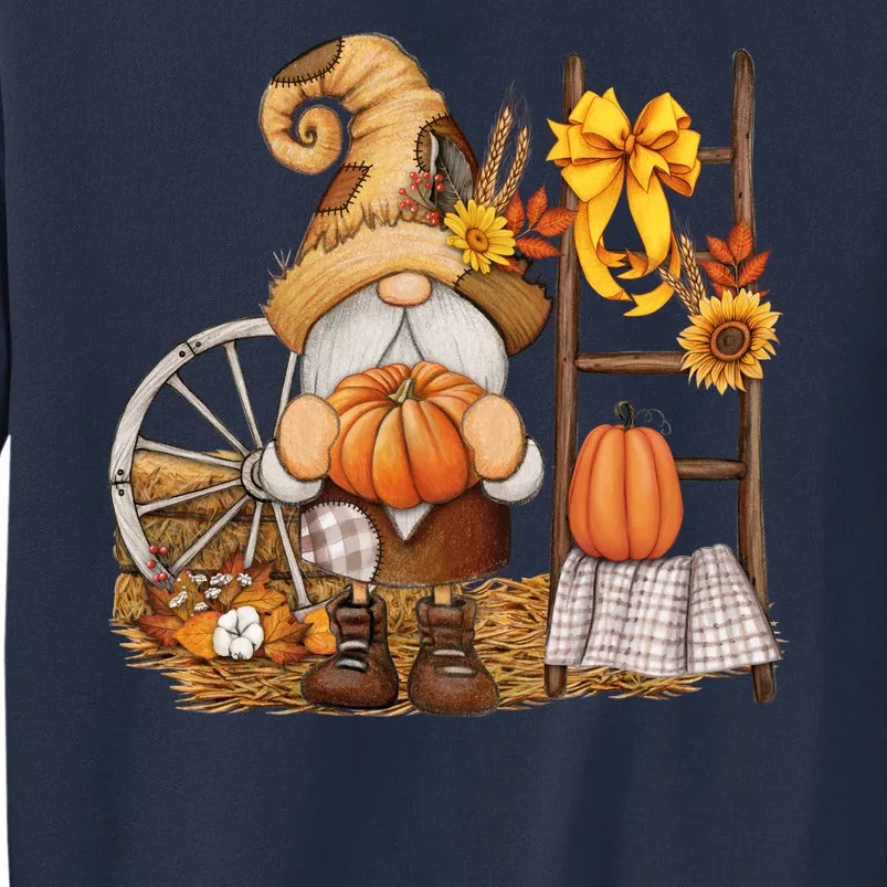 Autumn Fall Season Gnome Pumpkin Floral Sweatshirt