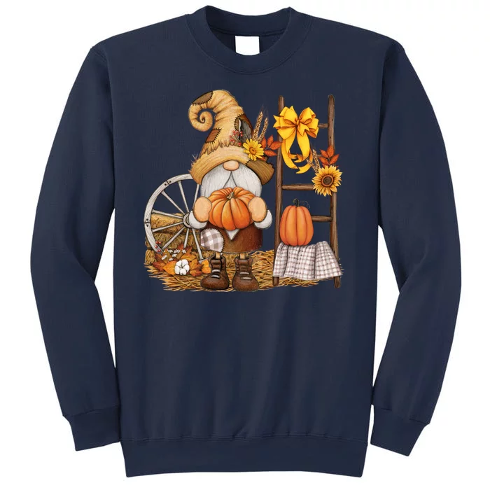 Autumn Fall Season Gnome Pumpkin Floral Sweatshirt