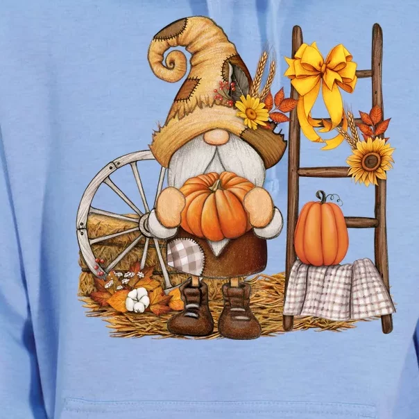 Autumn Fall Season Gnome Pumpkin Floral Unisex Surf Hoodie