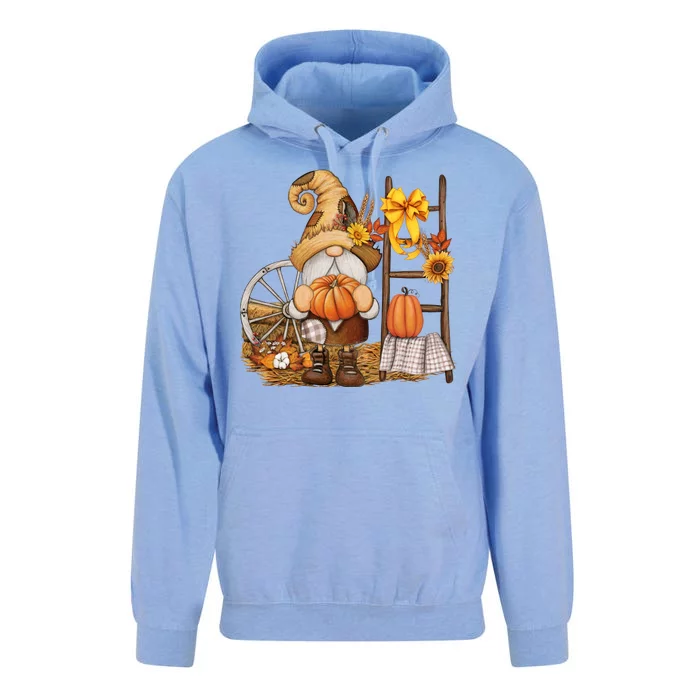 Autumn Fall Season Gnome Pumpkin Floral Unisex Surf Hoodie