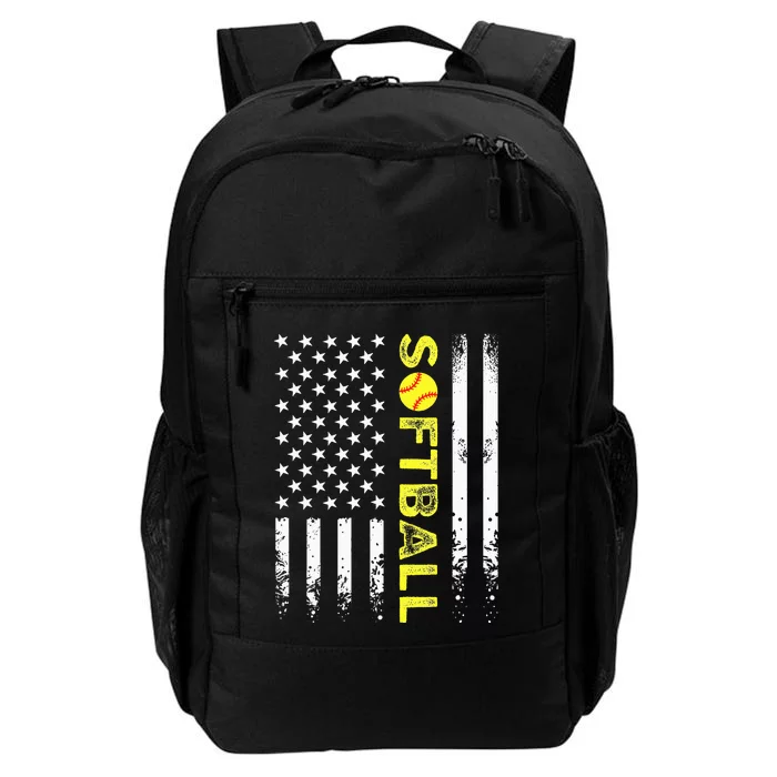 American Flag Softball Team Daily Commute Backpack