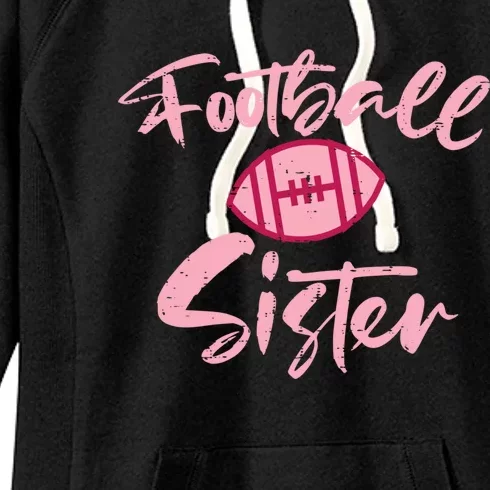 American Football Sister Family Matching Sis Cute Gift Women's Fleece Hoodie